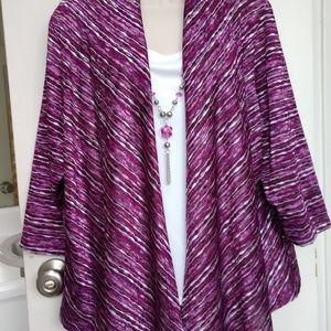 Open Jacket Tank & Necklace NWT Petite XL